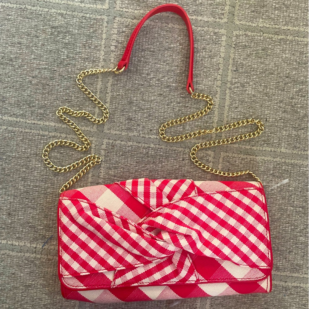 🆕Talbots Red Gingham Purse